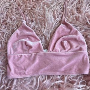 Spiritual Gangsta pink velvet top